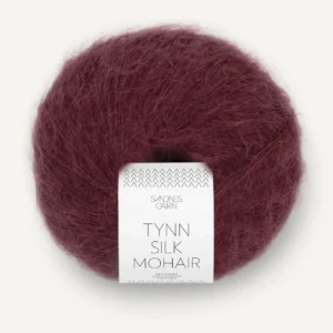 Tynn Silk Mohair Dyp Burgunder 4372